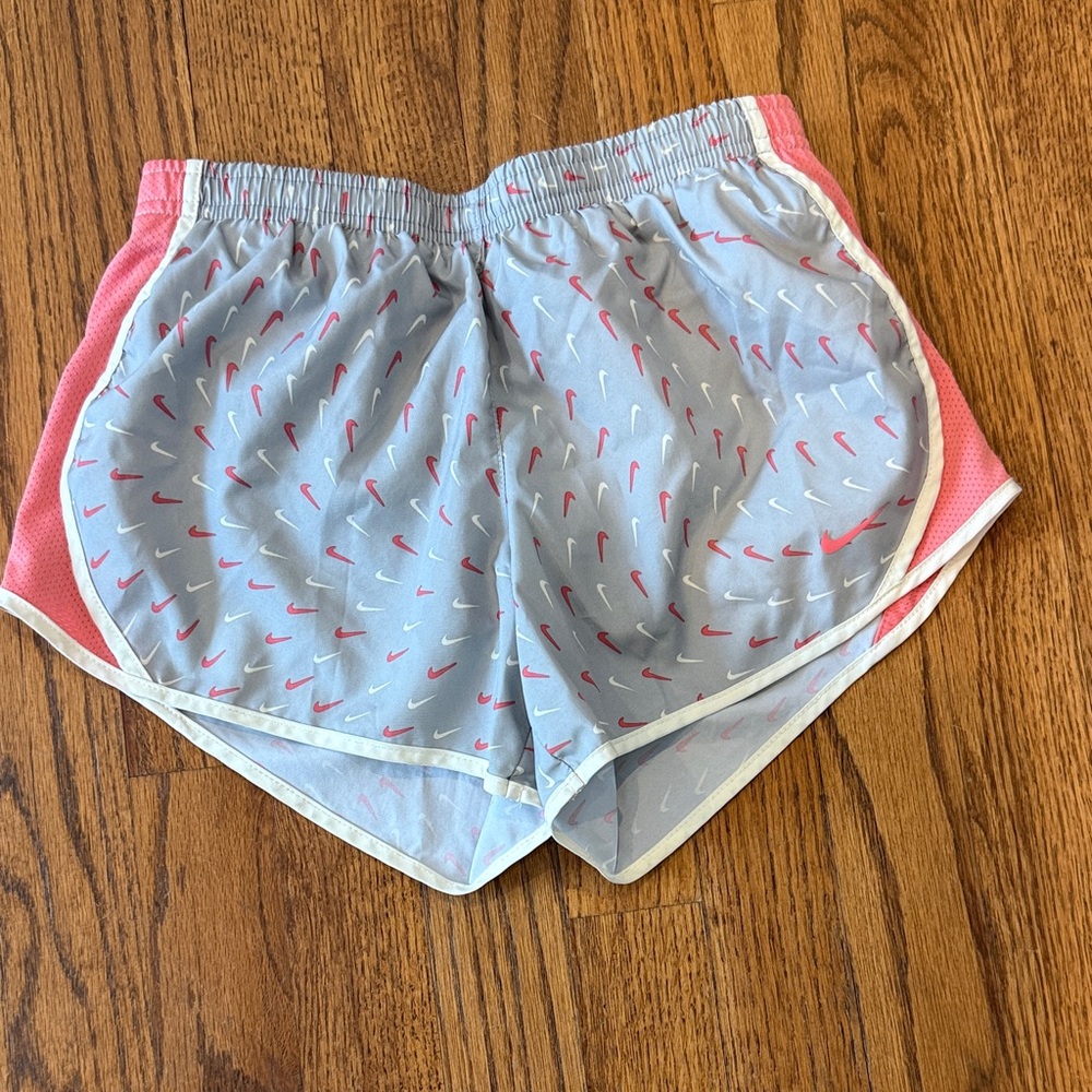 Nike Girl’s Gray and Pink Athletic Shorts size M